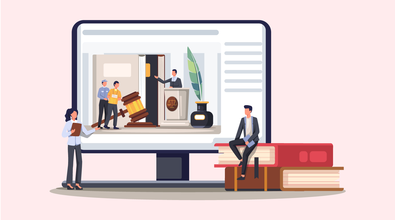 Legal website features